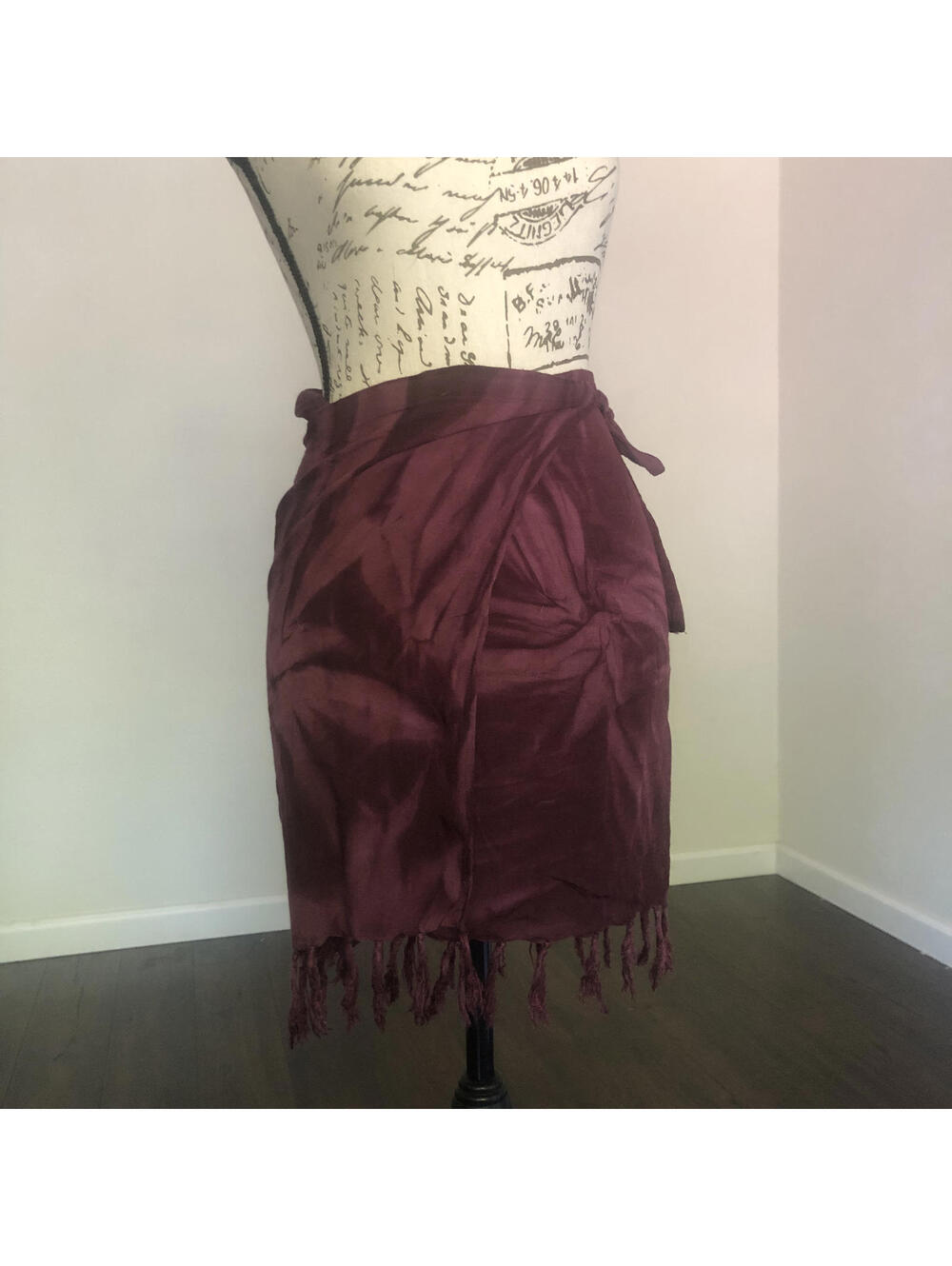 Purple Lil Vintage Hawaiian Wrap Skirt